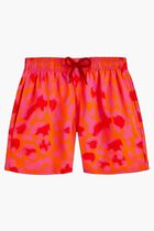 Abstract Turtle Leopard Swim Shorts
