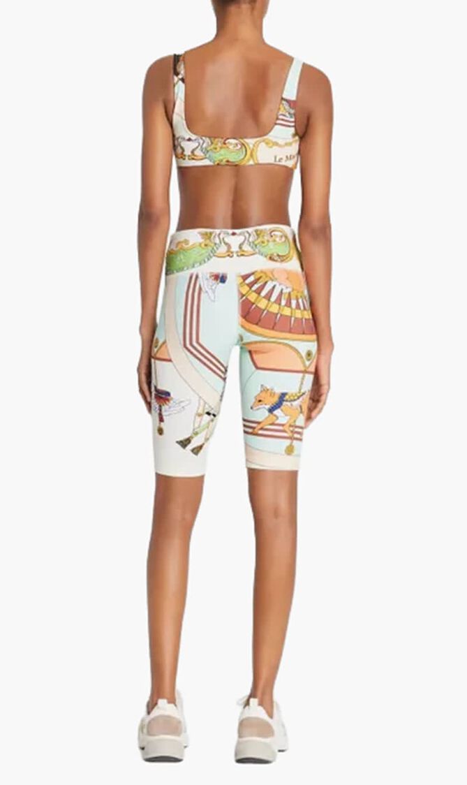 Weightless Printed Long Bike Shorts