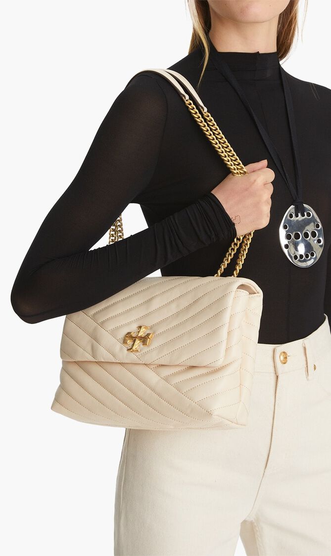 KIRA CHEVRON CONVERTIBLE SHOULDER BAG