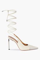 Lace Up High Allen Frame Pump Off White