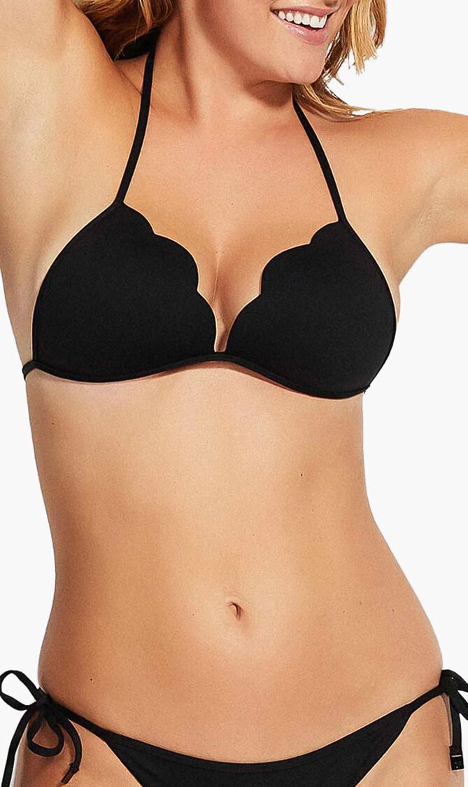 Petal Edge Fixed Tri Bikini Top