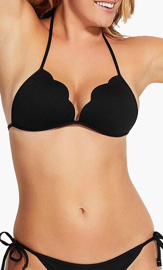 Petal Edge Fixed Tri Bikini Top