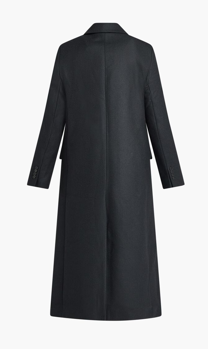 Satin Lapel Tailored Coat