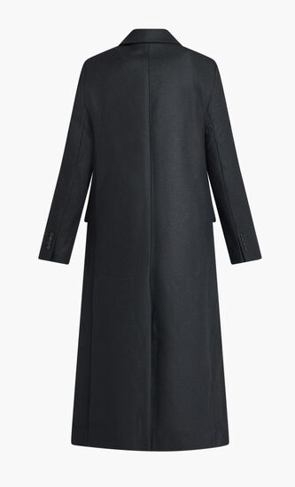 Satin Lapel Tailored Coat