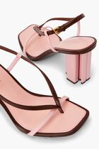 T STAMP HEEL SANDAL 85MM