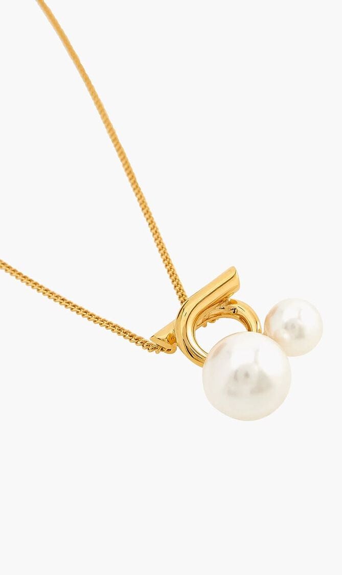 Double Pearl Necklace