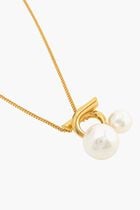 Double Pearl Necklace