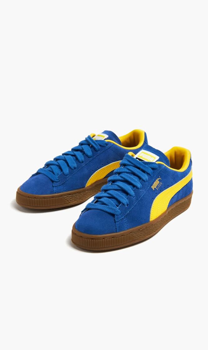 SUEDE TERRACE JR COBALT GLAZE-PELE YELLO