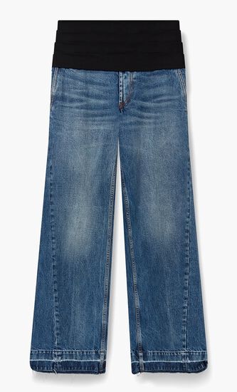 Tuxedo-Inspired Denim Jeans