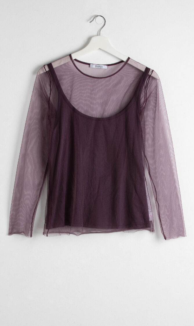 Maggio Tulle Jersey Top