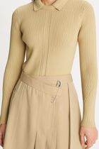 Deconstructed Wool Skirt