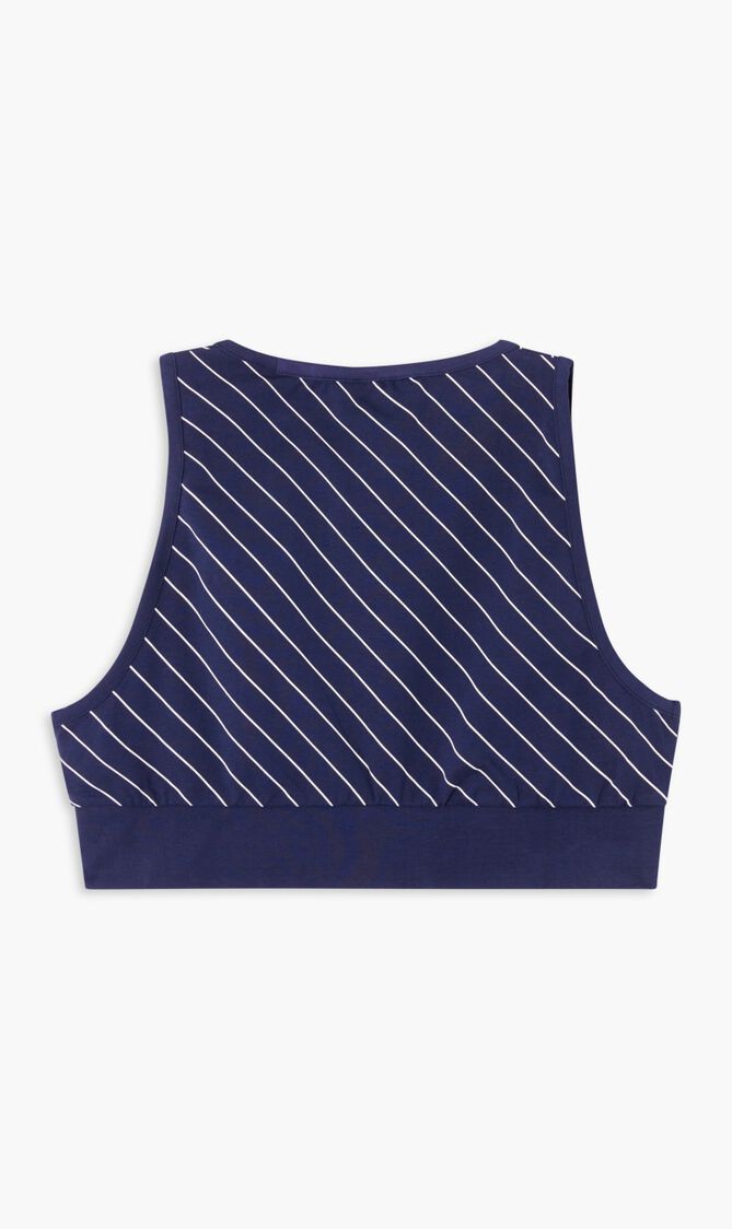 Vintage Karla Retro 80s Pinstripe Bra Top Vintage Karla Retro 80s Pinstripe Bra Top