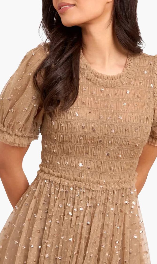Sequin Giselle Smocked Ballerina Dress