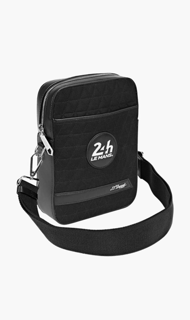 24H Le Mans Black Shoulder Bag