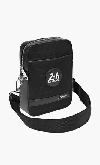 24H Le Mans Black Shoulder Bag