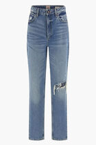 Eco Destroyed Mom Jeans
