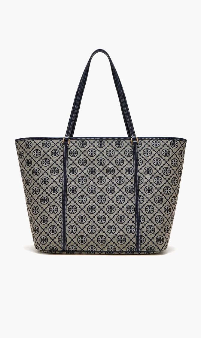 T Monogram Zip Tote Bag