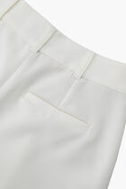 Cropped Stretch Twill Belted Pants