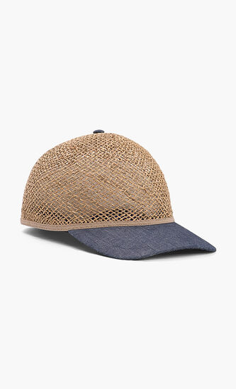 قبعة بيسبول من القش