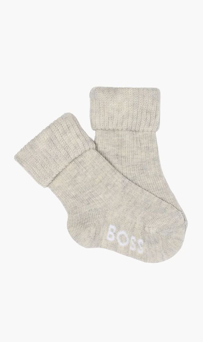 Multi-Coloured Logo Socks , 3 piece Set