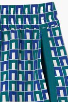 Graphic Print Short Draped Bermuda Shorts