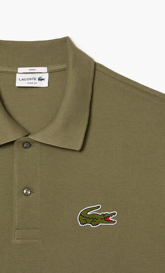 Loose Fit Pique Badge Polo Shirt