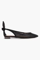 BOW TIE CRYSTAL TULLE FLAT