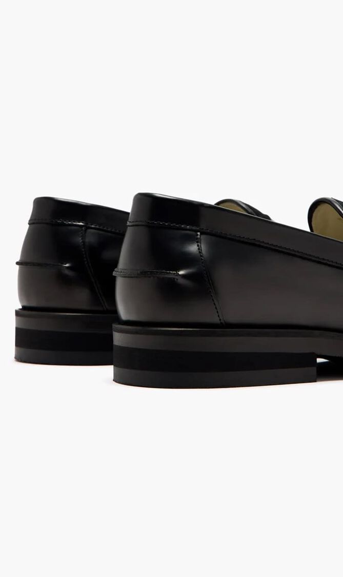 WILDE BLACK RATTAN PENNY LOAFER MEN S