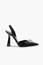 LA MEDUSA SATIN SLING-BACK PUMPS