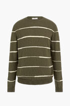 Linen Blend Striped Sweater
