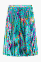 JG SKIRT MIDI PLEATED POLY AO ORCHID BAROCCO