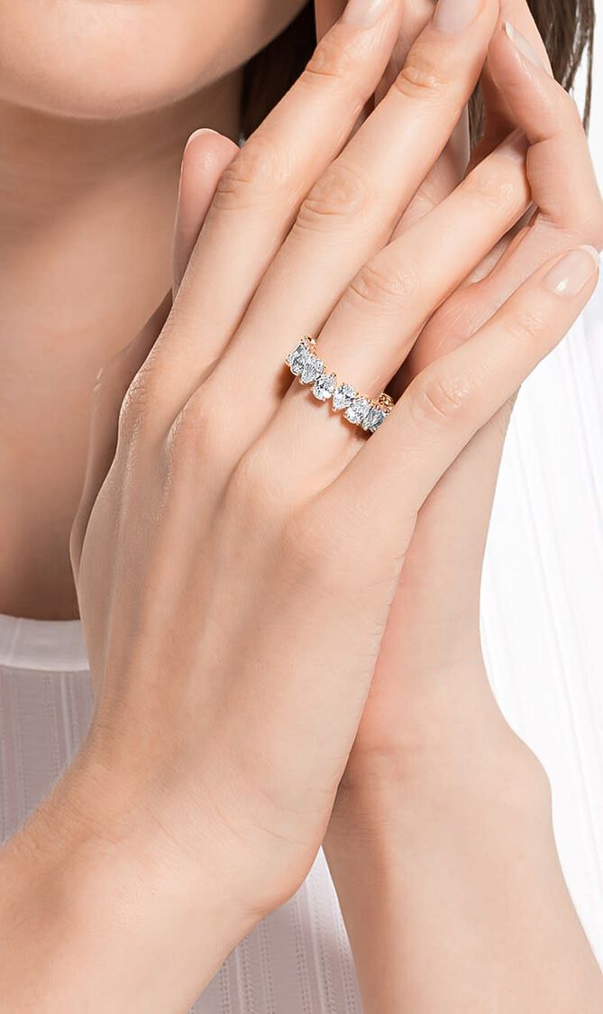 SJC VITTORE RING PEAR CZWH/ROS 2 60 MM