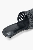 KITTEN MULE WOVEN LEATHER
