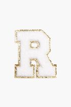 Chenille Sparkle Letter 'R' patch