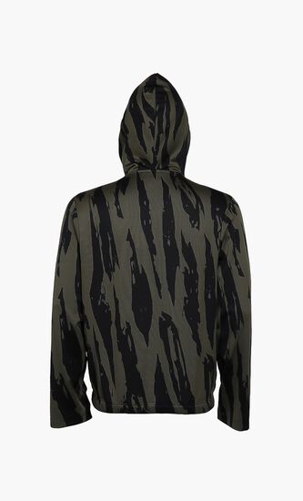 Pintuck Print Full Zip Jacket
