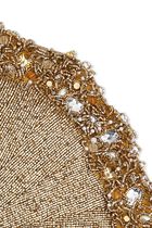 منديل المائدة أورنيت باللونين الكريستالي والبني الفاتح