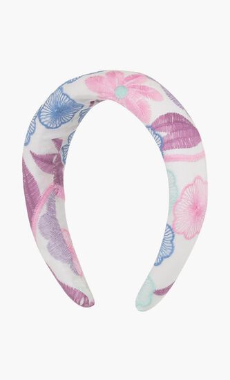 Embroidered Floral Headband