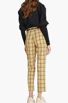 Chequered Belted Pants