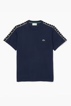 Cotton Jersey Logo Stripe T-shirt