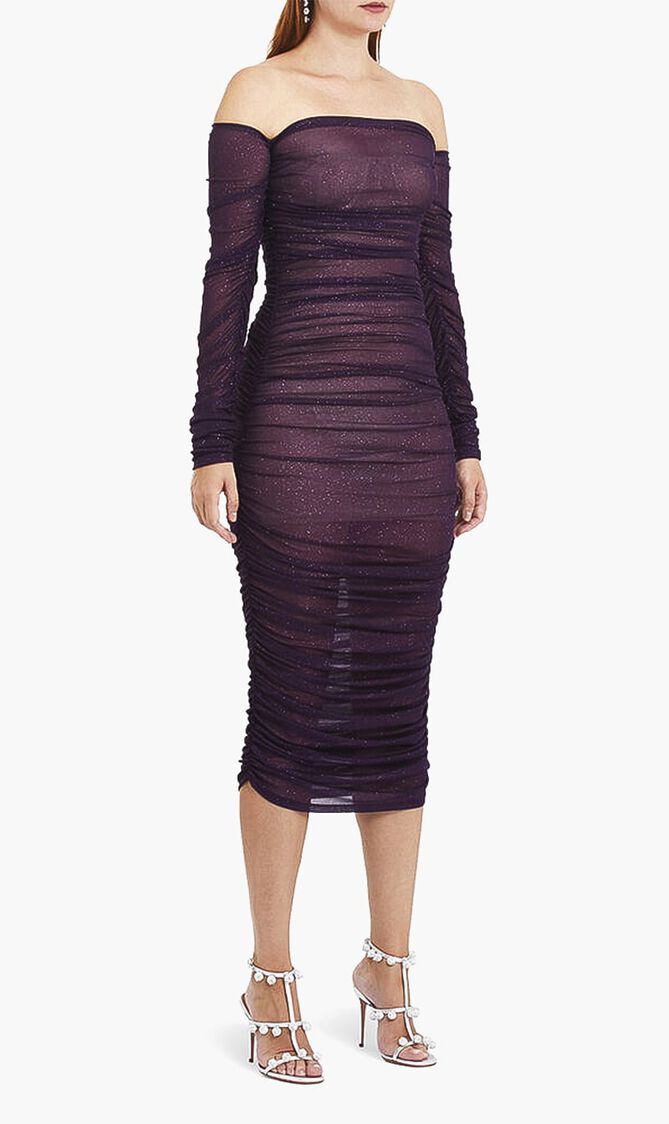 Sheer Maya Midi Dress