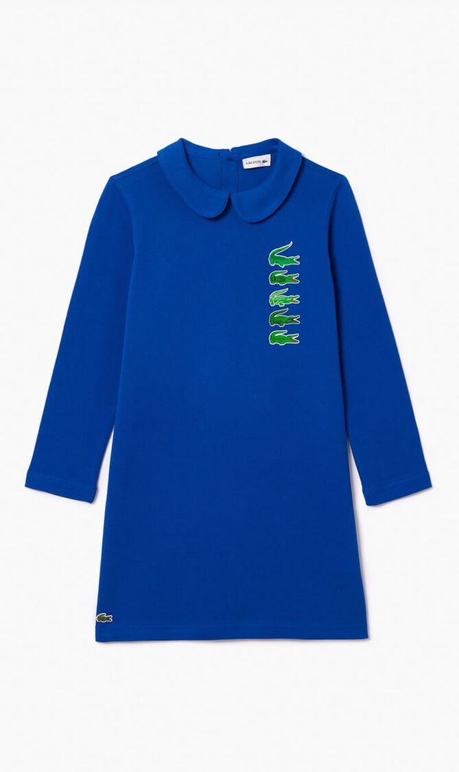 Back Closure Crocodile Polo Dress
