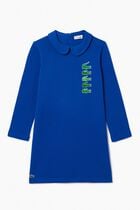 Back Closure Crocodile Polo Dress