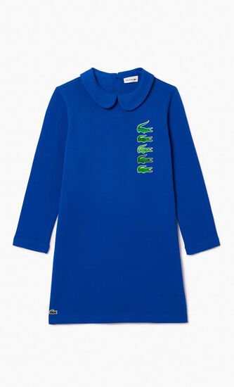 Back Closure Crocodile Polo Dress
