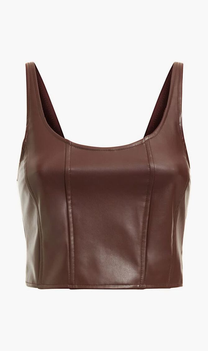 SL SABELLLA PU TOP - OP 2 WAY BUTTER STR PU 220GSM