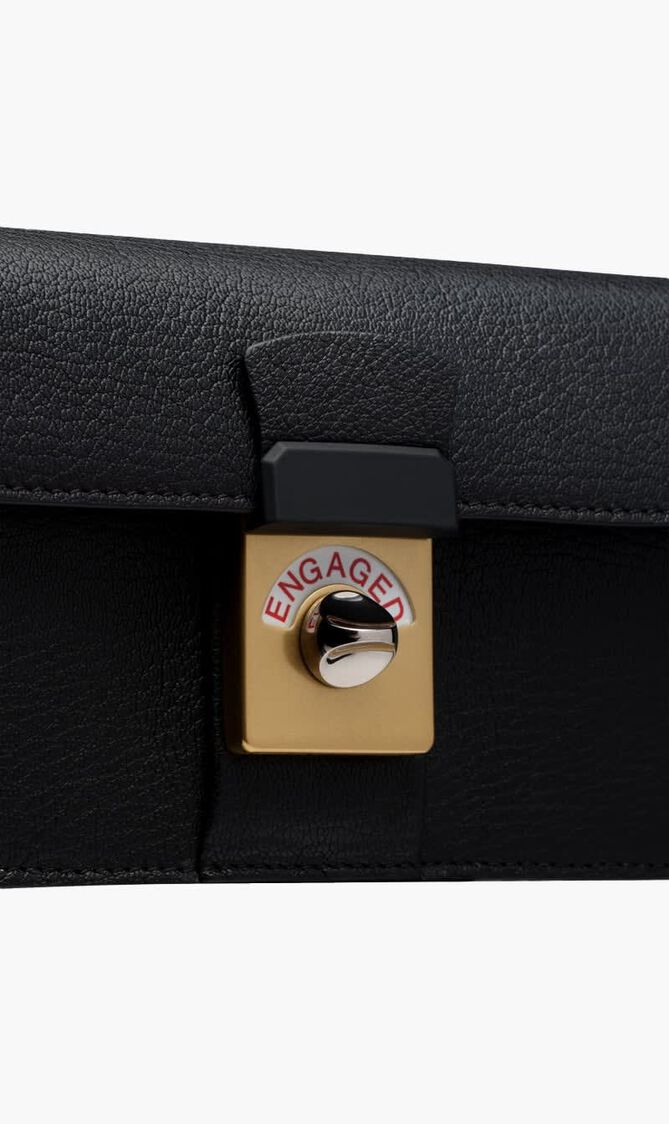 CLUTCH FLAP HANDBAG BLACK
