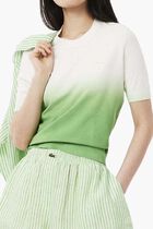Short Sleeved Ombre Effect Sweater