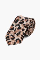 Leopard Print Silk Tie
