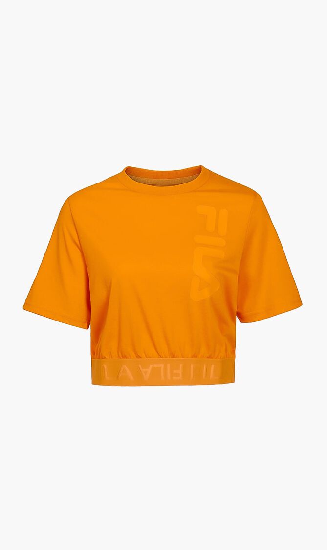 Jacquard Elastic Waist T-Shirt