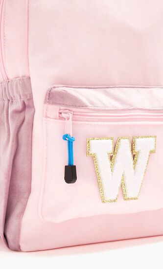 Chenille Sparkle Letter 'W' patch