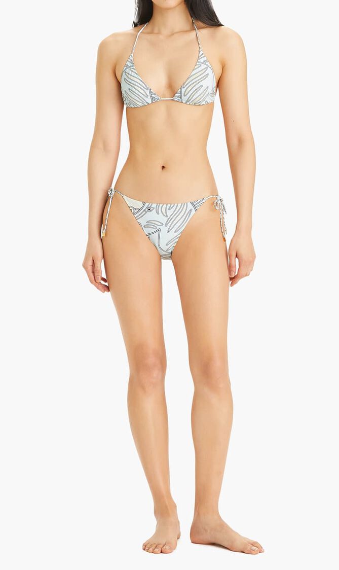 PRINTED STRING BIKINI TOP